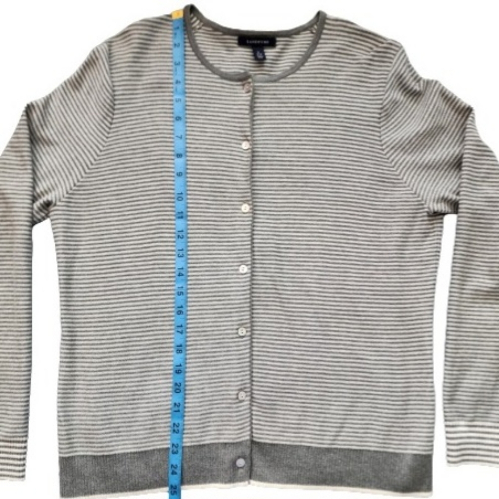Striped Lands' End Cardigans L - Picture 13 of 15